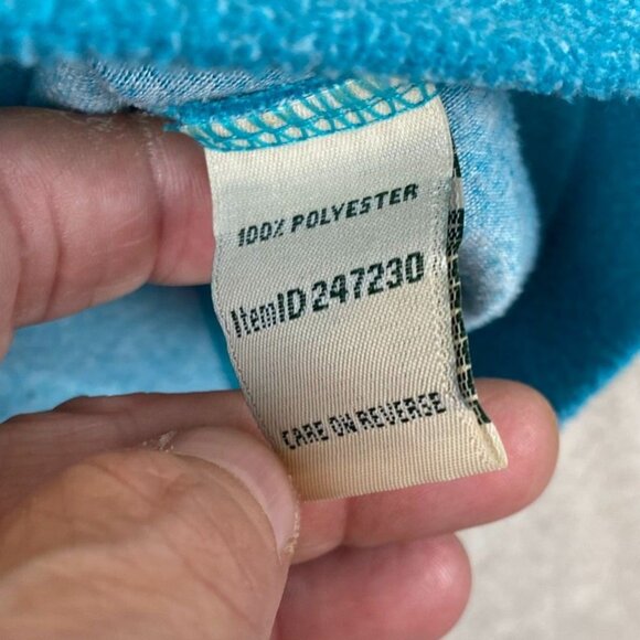 L.L.Bean Women Jacket Medium Full Zip Mock Fleece Neck Cozy Outdoors Casual Blue - Picture 6 of 10